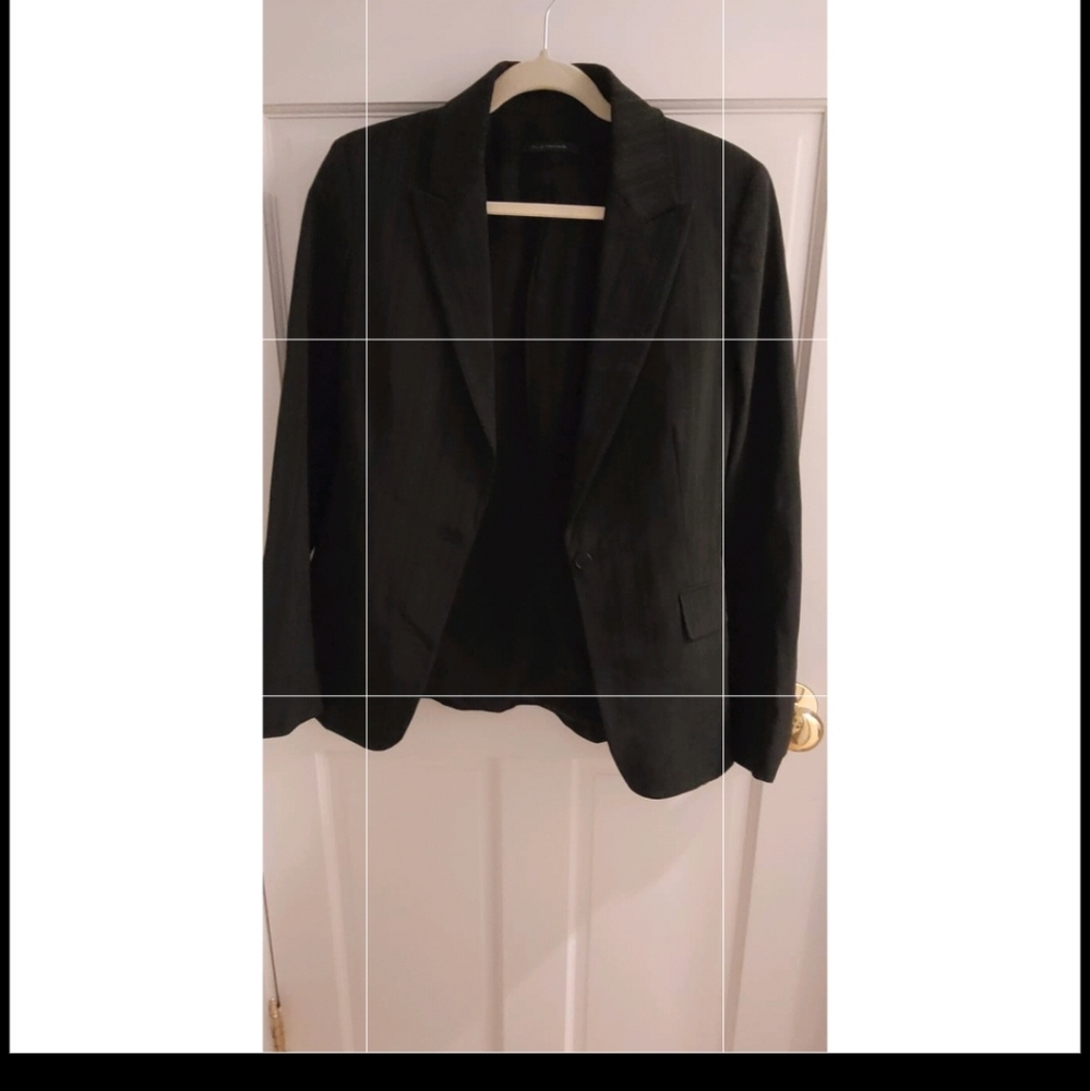 Black on black pant suit